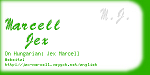 marcell jex business card